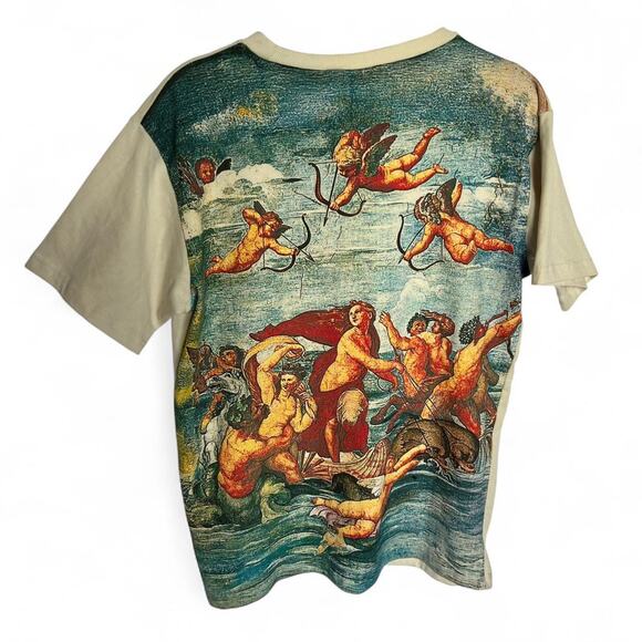 Rebel Vengeance Raphaello Cotton T Shirt With "The Triumph of Galatea" - Picture 1 of 4